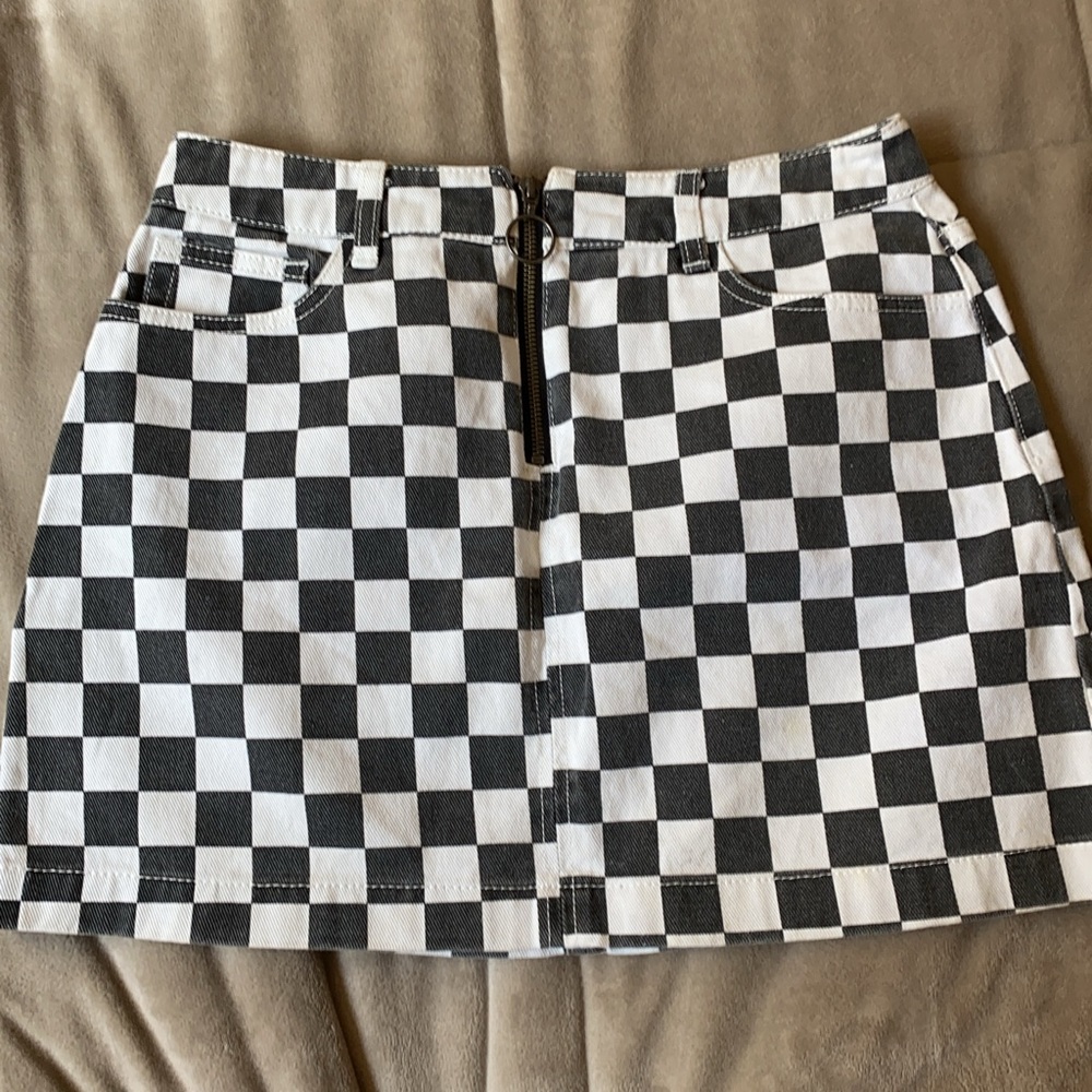 Checkered skirt